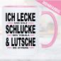 Preview: Tasse Lecken Schlucken Lutschen