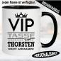 Preview: VIP Tasse mit Name personalisiert