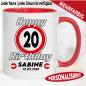Preview: tasse-20-jahre-geburtstag-verkehrsschild alter name datum