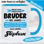 Preview: Vorbild Bruder. Geschenketasse Familie.