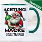 Preview: Lustige-Weihnachtstasse-Nicht-Hacke-aber-Schlittenvoll.