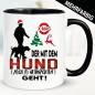 Preview: Tasse Hundebesitzer Weihnachten Gassi gehen
