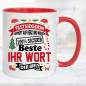 Preview: Weihnachtstasse-Familie-Beruf-Name-Personalisiert-Rot