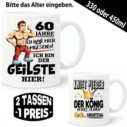 2 Geburtstagstassen für Männer