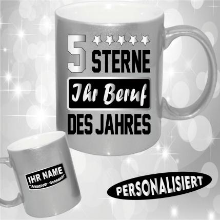 Tasse mit Beruf Jahresbester Gold