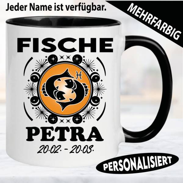 Tasse-Astrologie-Sternzeichen-Fische-Personalisiert-Name-Geburtstag
