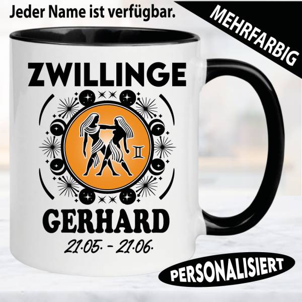 Tasse-Astrologie-Sternzeichen-Zwillinge-Personalisiert-Name-Geburtstag