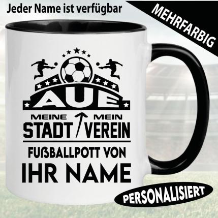 Personalisierte Bundesliga Tasse Erzgebirge Aue
