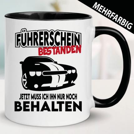 Tasse Fahrprüfung Auto Führerschein behalten