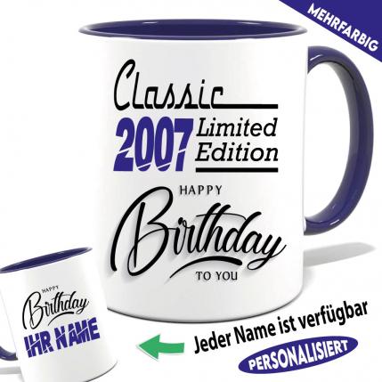 Tasse Geburtstag Personalisiert Limited Edition 18 Rot