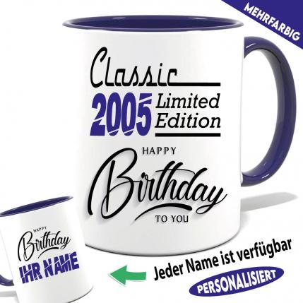 Tasse Geburtstag Personalisiert Limited Edition 20 Rot