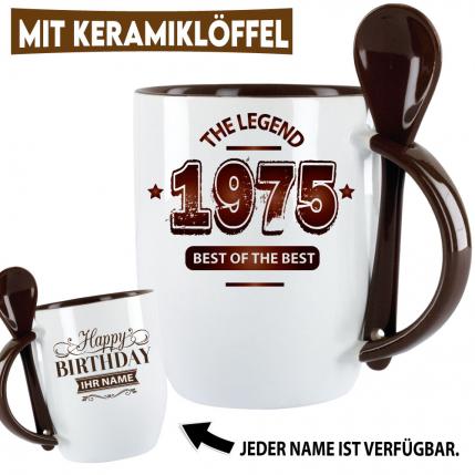 Becher mit Keramiklöffel Gut aussehen