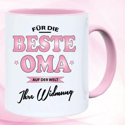 Beste Oma mit Widmung