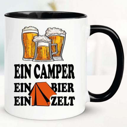 Lustige Sprüche Tasse für Camper Bier Camper