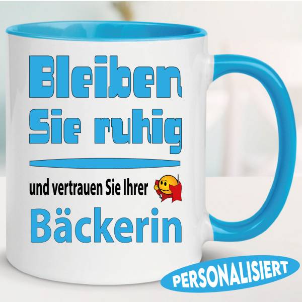 Tasse-mit-Beruf-Ruhig-bleiben-Hellblau
