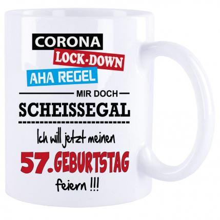 Corona Geburtstagstasse Scheissegal