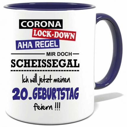 Corona Geburtstagstasse Scheissegal