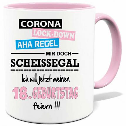 Corona Geburtstagstasse Scheissegal