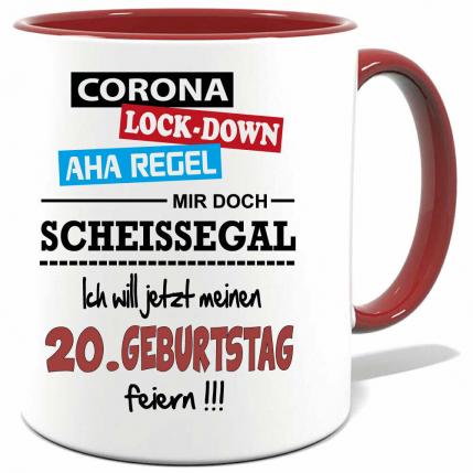 Corona Geburtstagstasse Scheissegal