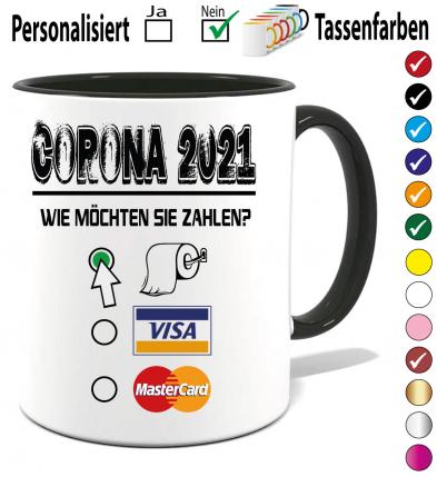 Tasse Corona Krise Zahlarten