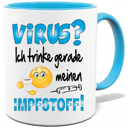 Corona Tasse in 8 Farben * Impfstoff