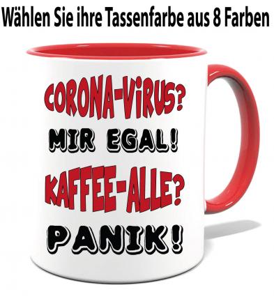 Corona Tasse in 8 Farben * Kaffee Panik