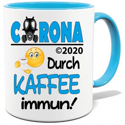 Corona Tasse in 8 Farben * Durch Kaffee immun