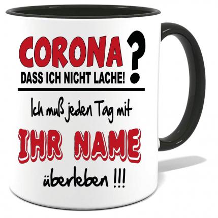 Corona Tasse in 8 Farben * Namenstasse