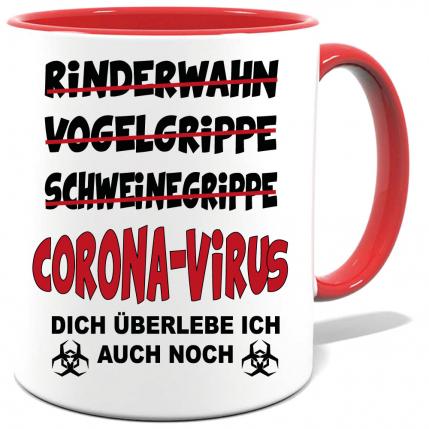 Corona Tasse in 8 Farben * CORONA-VIRUS