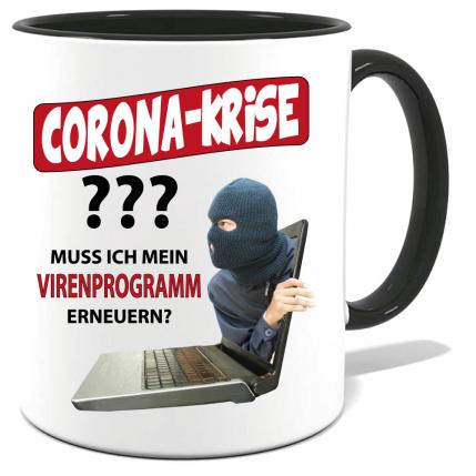 Corona Tasse in 8 Farben * Virenprogramm