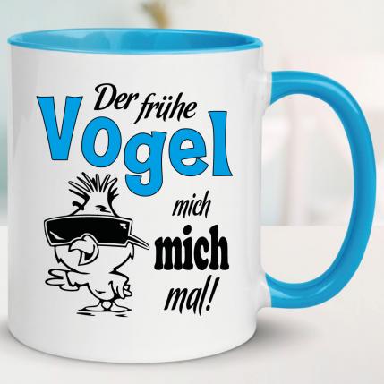 Der frühe Vogel kann mich mal Hellblau