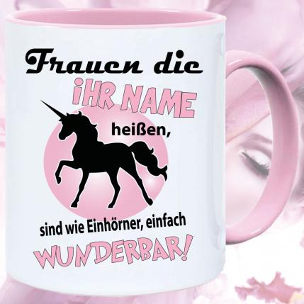 Einhorn Wunderbar mit Wunschname