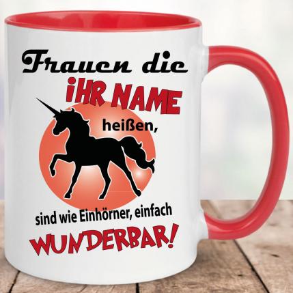 Einhorn Wunderbar mit Wunschname