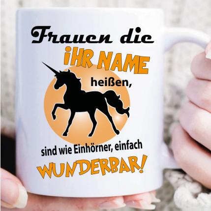 Einhorn Wunderbar mit Wunschname