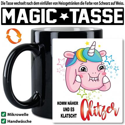 Einhorn Klatscht Glitzer