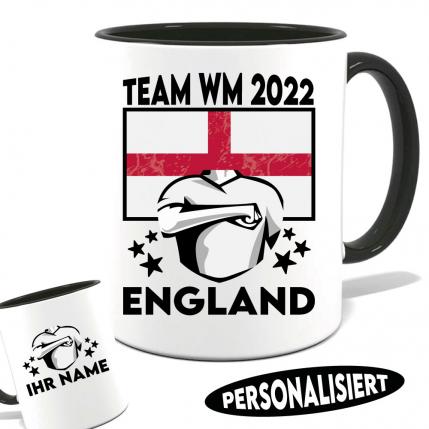 England - Tasse zur Fußballweltmeisterschaft 2022