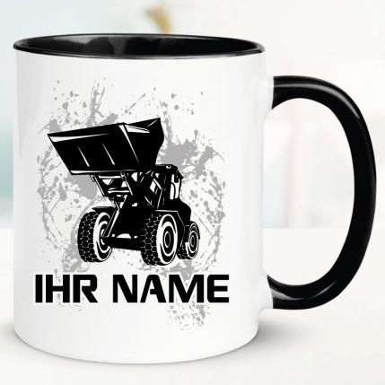 Tasse Radlader personalisiert