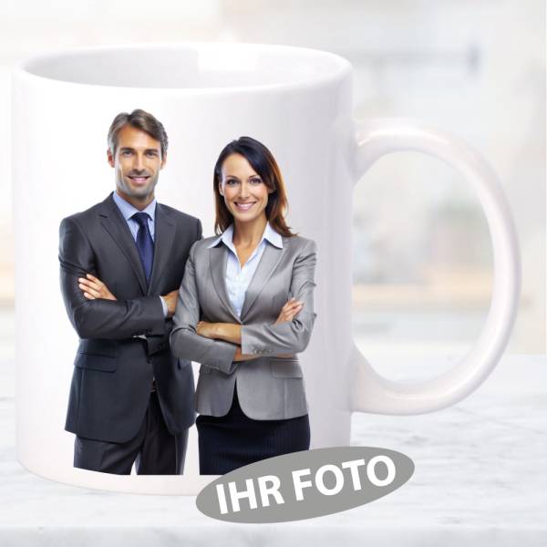 Fototasse Weiss