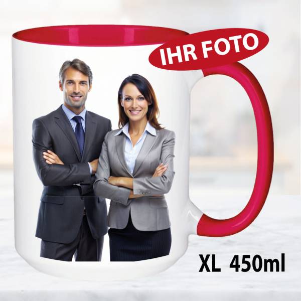 Fototasse XXL Rot