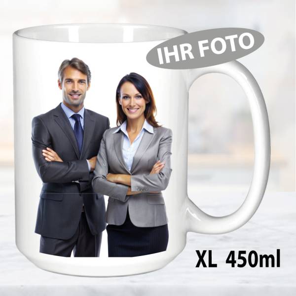 Fototasse XXL Weiss