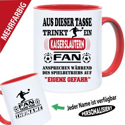 Tasse Fußballverein mit Name Kaiserslautern