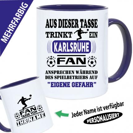 Tasse Fußballverein mit Name Karlsruher SC