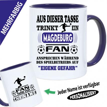 Tasse Fußballverein mit Name Magdeburg