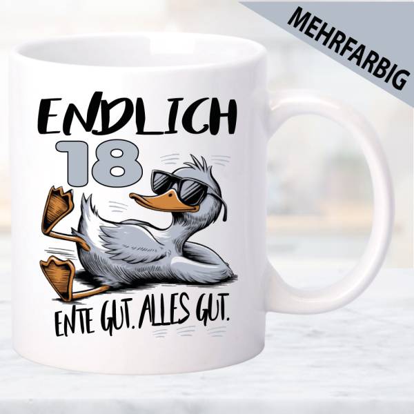 Tasse-Geburtstag-Ente-gut-alles-gut-18-Jahre