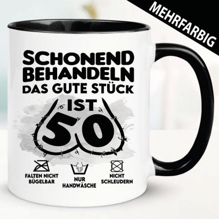 Tasse 50 Geburtstag Schonend behandeln das Stück