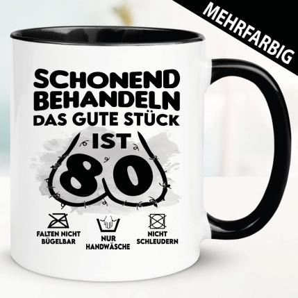 Tasse 80 Geburtstag Schonend behandeln das Stück