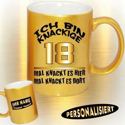 Tasse Metallic Effekt Knackige Jahre