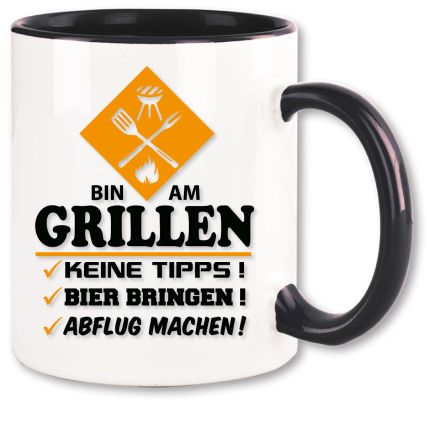 Tasse Grillfest Abflug machen