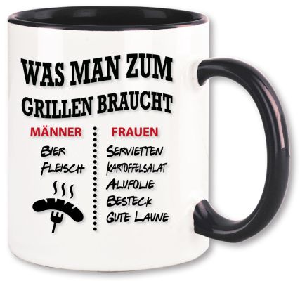 Tasse Grillfest Männer gegen Frauen