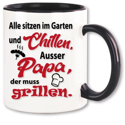 Tasse Grillfest Papa grillt